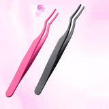 Stainless Steel Beauty Tools Eyelash Curler Aid Tweezers