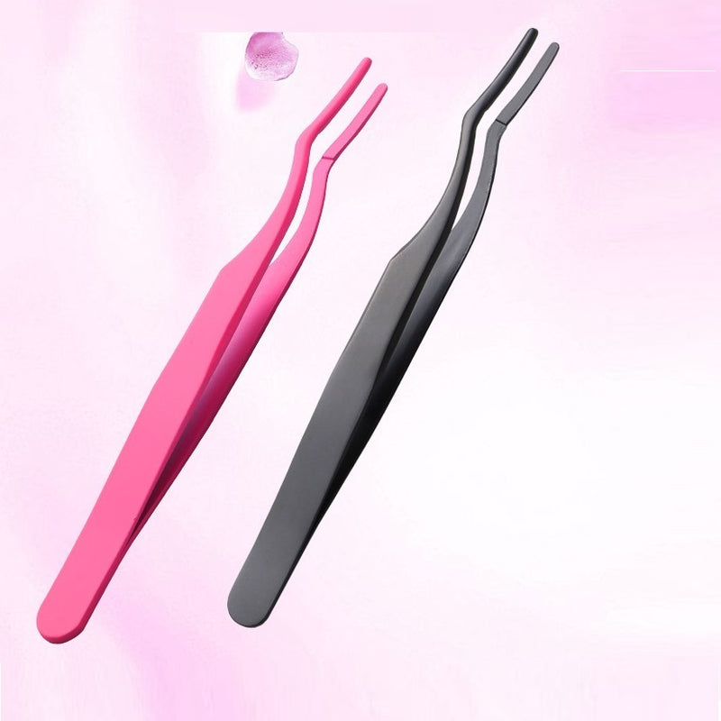 Stainless Steel Beauty Tools Eyelash Curler Aid Tweezers